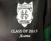 Granville Boys Year 12 Jersey embroidery details