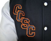 Chifley College Senior Campus Exodus Baseball Jacket satin applique school initials
