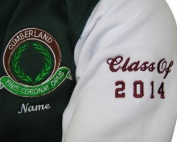 Cumberl and High School Baseball Jacket Sleeve