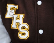 Elderslie High School Baseball Jacket School Initials