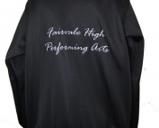 Fairvale High School Performing Arts Custom Made Baseball Active Sports Jacket Back