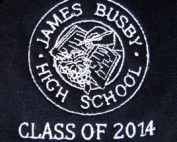 James Busby High School Year 12 Embroidered School Emblem
