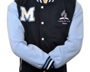 Marcarthur Adventist College Baseball Jacket and Cardigan Front Baseball