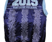 Eden Marine High School Custom Made Baseball Jacket And Jersey Name Lining