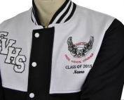 Eagle Vale High School Year 12 Varsity Jacket Front Details