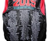 Quinns Baptist School custom varsity jacket