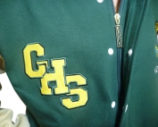 concord high school custom baseball jacket letters