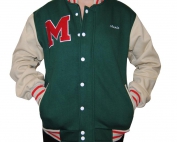 mac robertson high school custom made baseball jacket