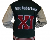 mac robertson high school custom made baseball jacket back