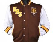elderslie high school exodus baseball jacket front