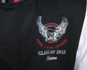 eagle vale high school exodus baseball jacket school emblem