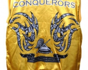 mt druitt conquerors exodus baseball jacket tribal design lining