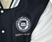 notre dame university custom baseball jacket