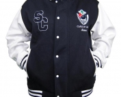 saint charbels college exodus baseball jacket front