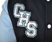 corrimal high school exodus baseball jacket satin applique initials