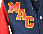 macarthur adventist college exodus baseball jacket school initials