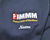 mmmm dance reversible jacket varsity embroidered logo