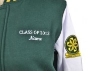 picnic point high school exodus baseball jacket embroidered emblem