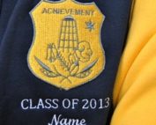ravensthorpe district high school custom varsity jacket embroidered emblem