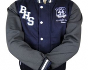 bowral high school exodus baseball jacket front