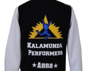kalamunda performers exodus baseball jacket back