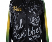 peel high school panthers netball club custom made sports sublimated jacket 1front
