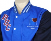 ryde secondary school exodus baseball jacket front logo