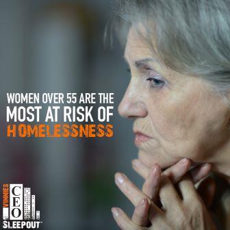 Females over 55 homeless statistic Australia