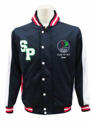 st peters catholic college baseball jacket front